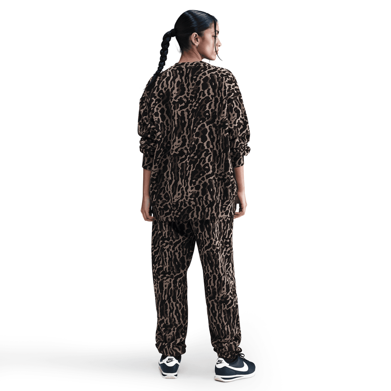 Women's Nike Sportswear Phoenix Fleece Oversized Printed Crew-Neck Sweatshirt