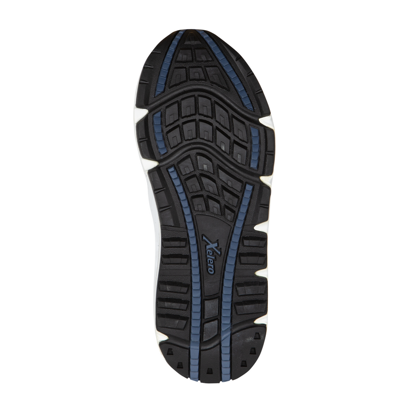 Xelero Matrix Mesh Walking Shoe (Men) - White/Navy Athletic - Running - Motion Control - The Heel Shoe Fitters