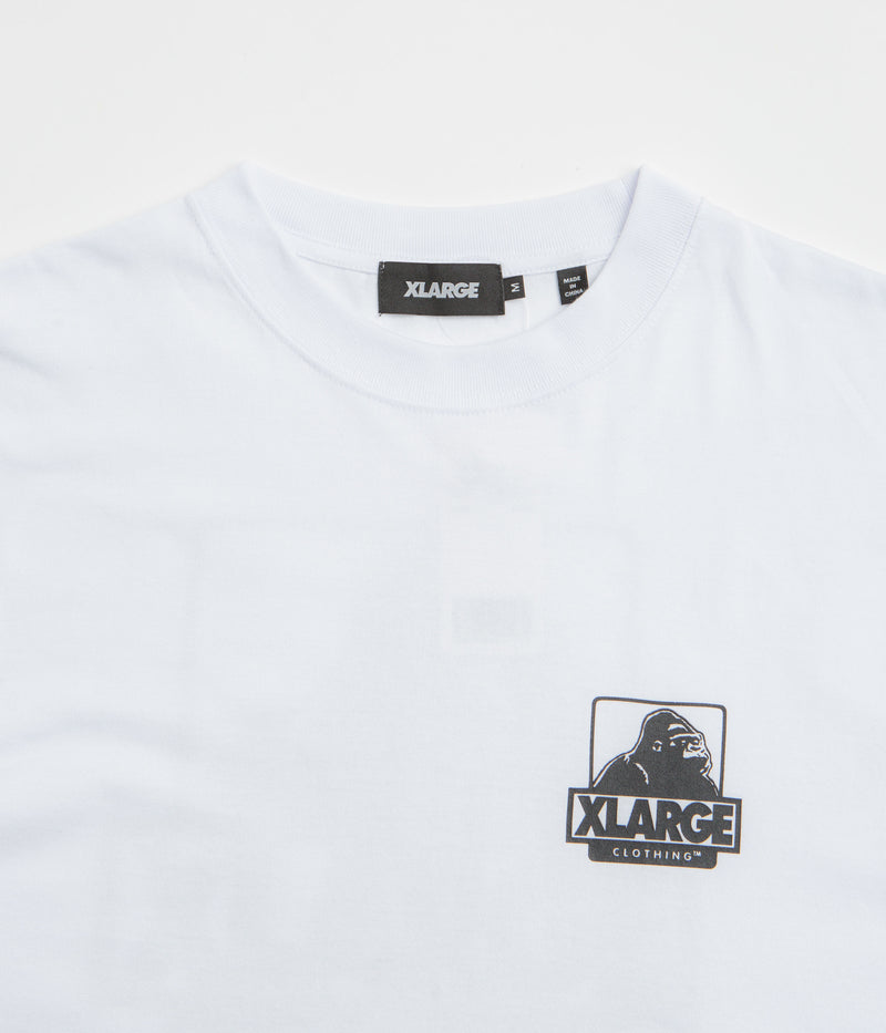 XLarge Backside OG T-Shirt in White and White
