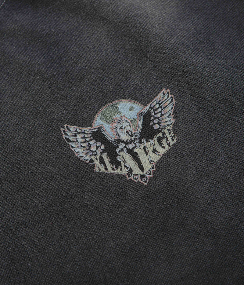 XLarge Eagle Wings To The World Crewneck Sweatshirt in Black