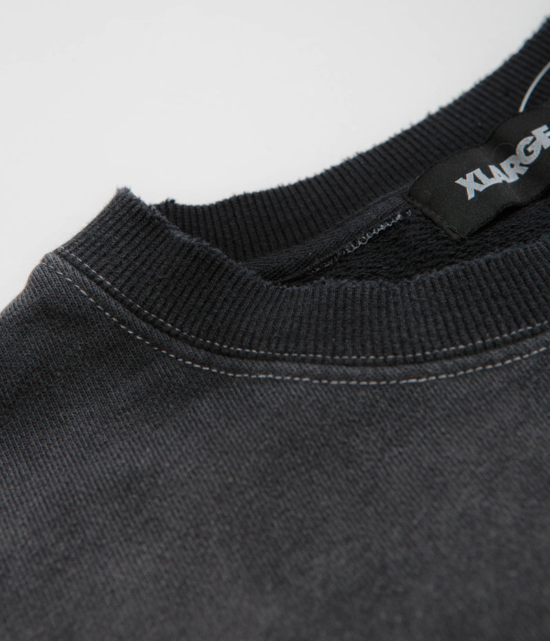 XLarge Eagle Wings To The World Crewneck Sweatshirt in Black