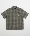XLarge Embroidered Plaid Short Sleeve Shirt in Olive