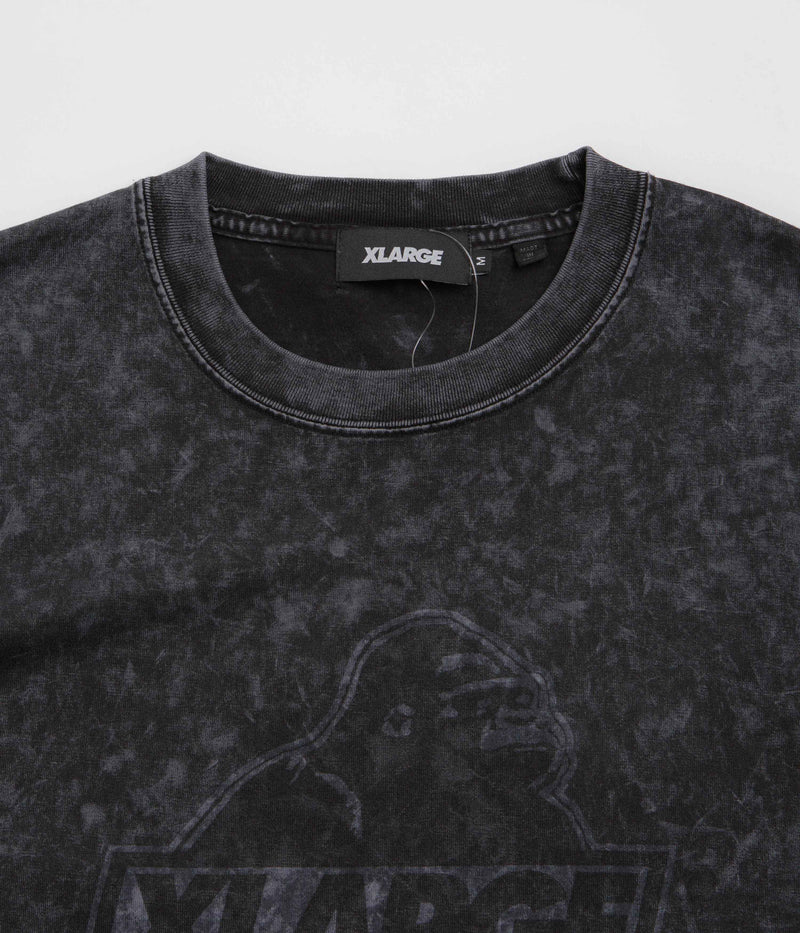 XLarge Slanted OG Long Sleeve T-Shirt in Black Chemical Wash