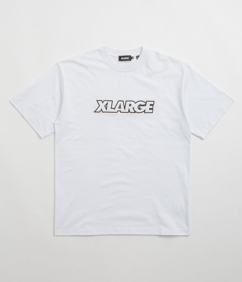 XLarge Standard Logo T-Shirt in White and White
