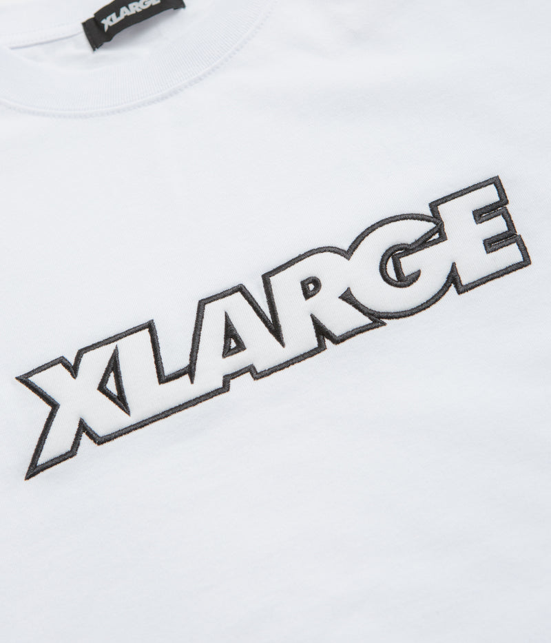 XLarge Standard Logo T-Shirt in White and White