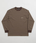 XLarge Stripe Long Sleeve T-Shirt in Brown