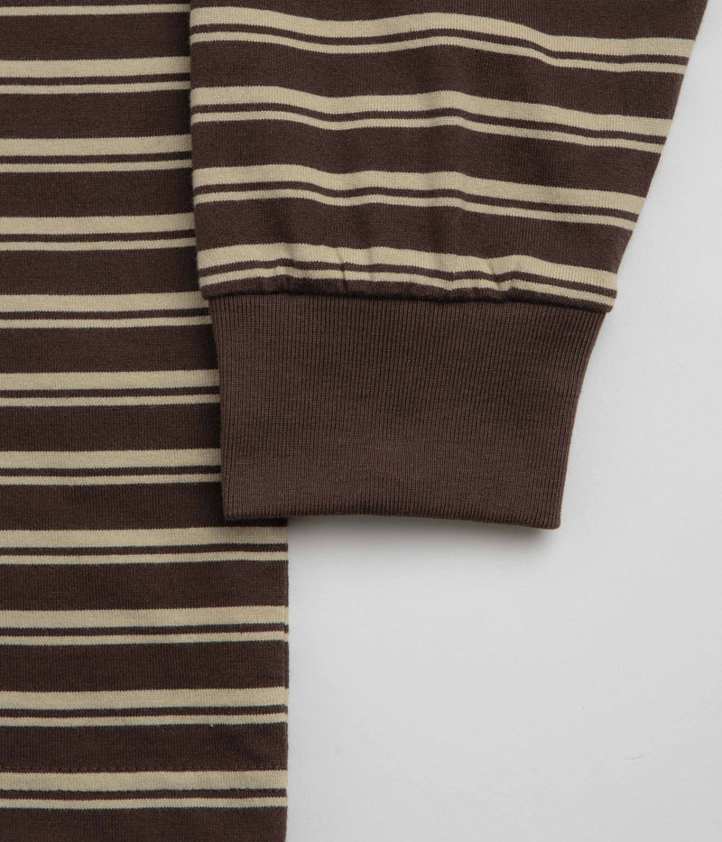XLarge Stripe Long Sleeve T-Shirt in Brown