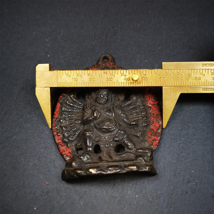 Yamantaka,Vajrabhairava Statue 3.46" - Tibetan Buddhist statue, view 7