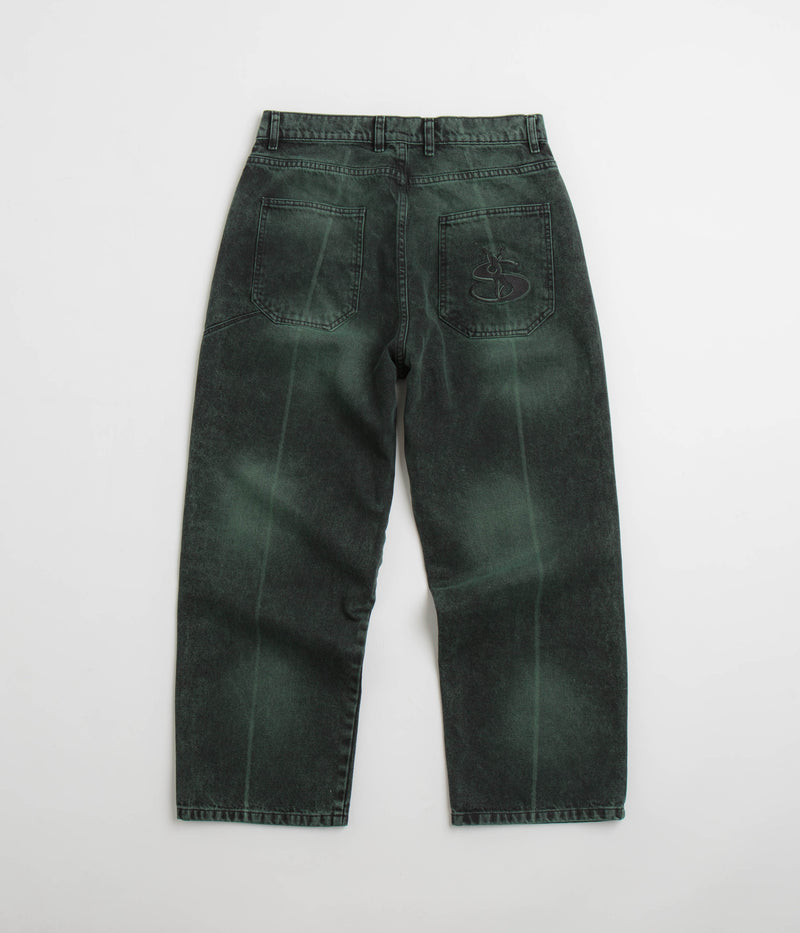 Yardsale Bleached Phantasy Jeans in Emerald