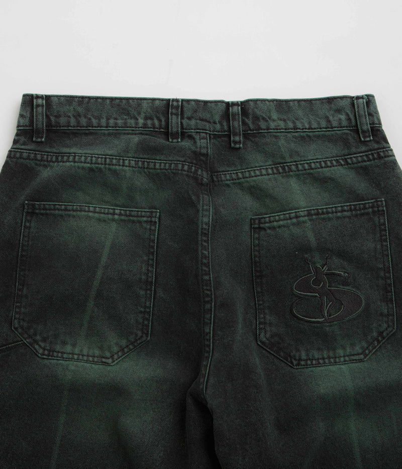 Yardsale Bleached Phantasy Jeans in Emerald