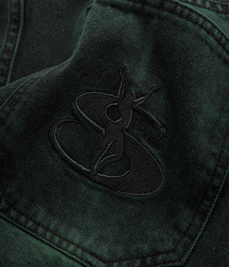 Yardsale Bleached Phantasy Jeans in Emerald