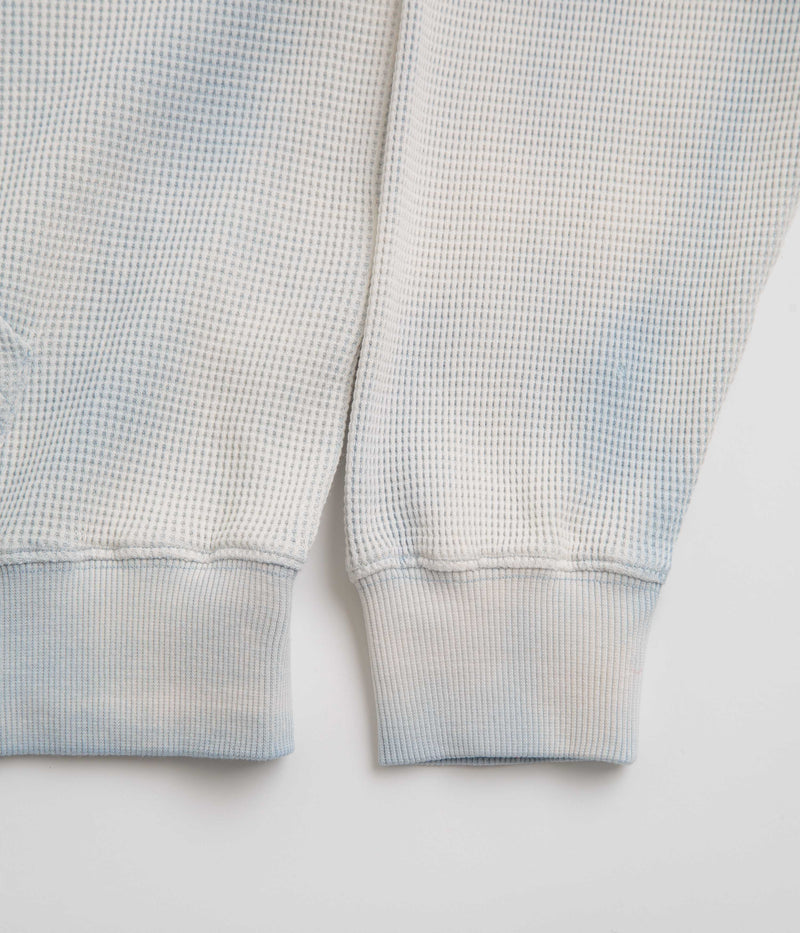 Yardsale Bleached Waffle Hoodie in Blue