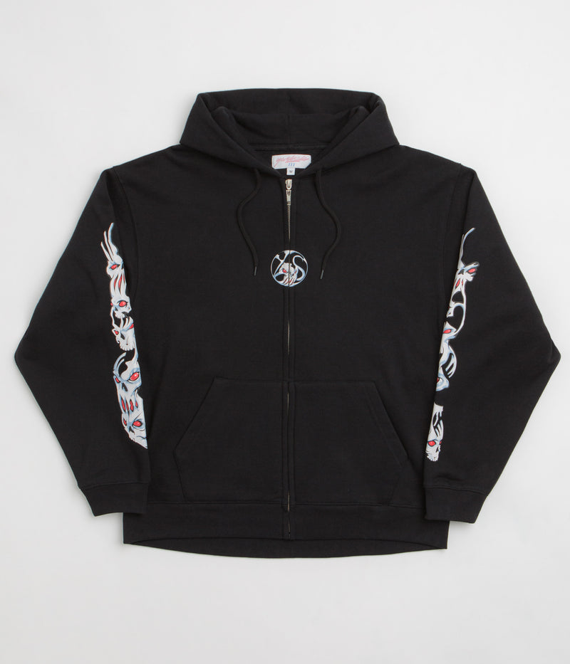 Yardsale Bullseye Full Zip Hoodie in Black