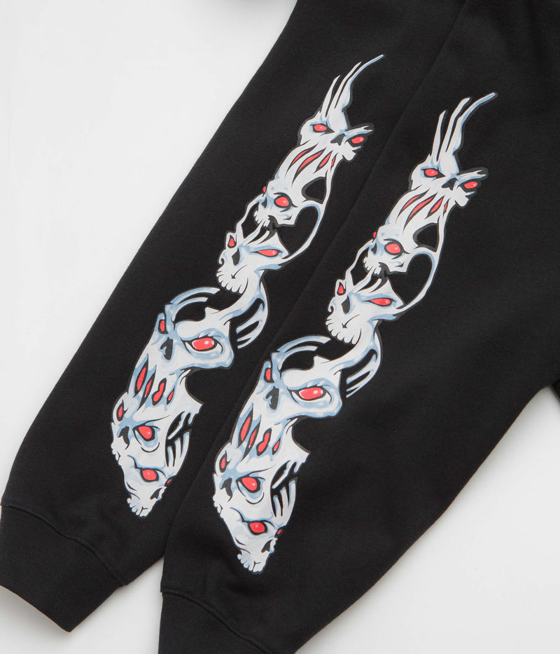Yardsale Bullseye Full Zip Hoodie in Black