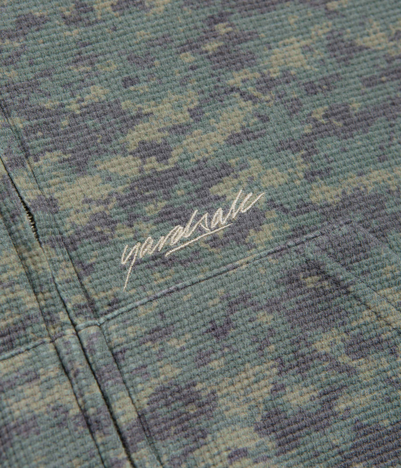 Yardsale Camo Zero Hoodie in Washed Green