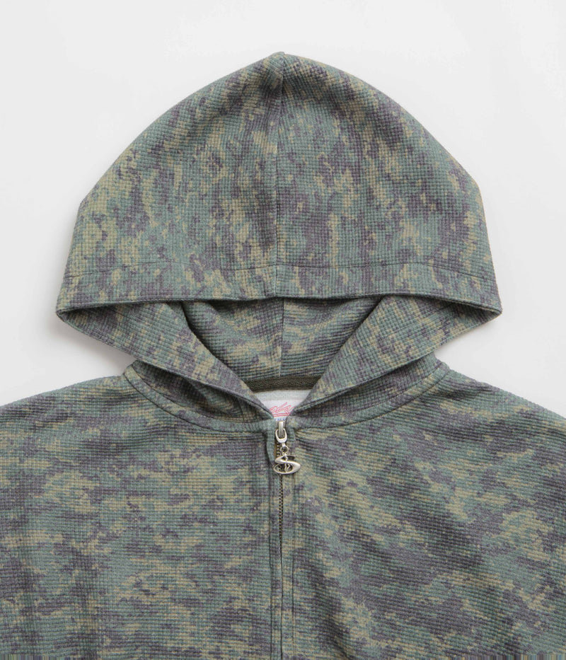 Yardsale Camo Zero Hoodie in Washed Green