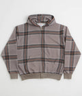 Yardsale Crib Checked Hoodie in Grey