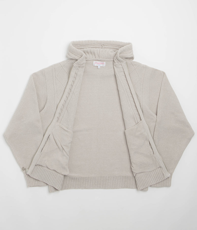Yardsale Dreamer Chenille Hoodie in Light Grey