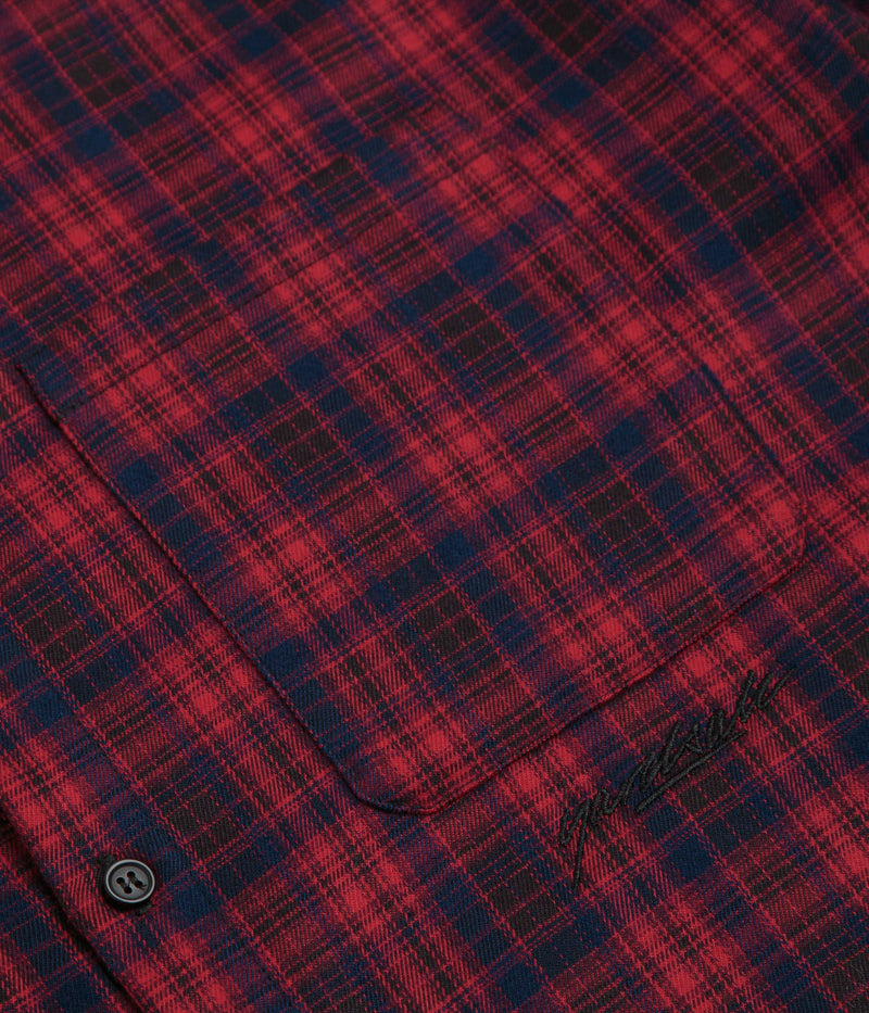 Yardsale Faded Plaid Shirt in Red