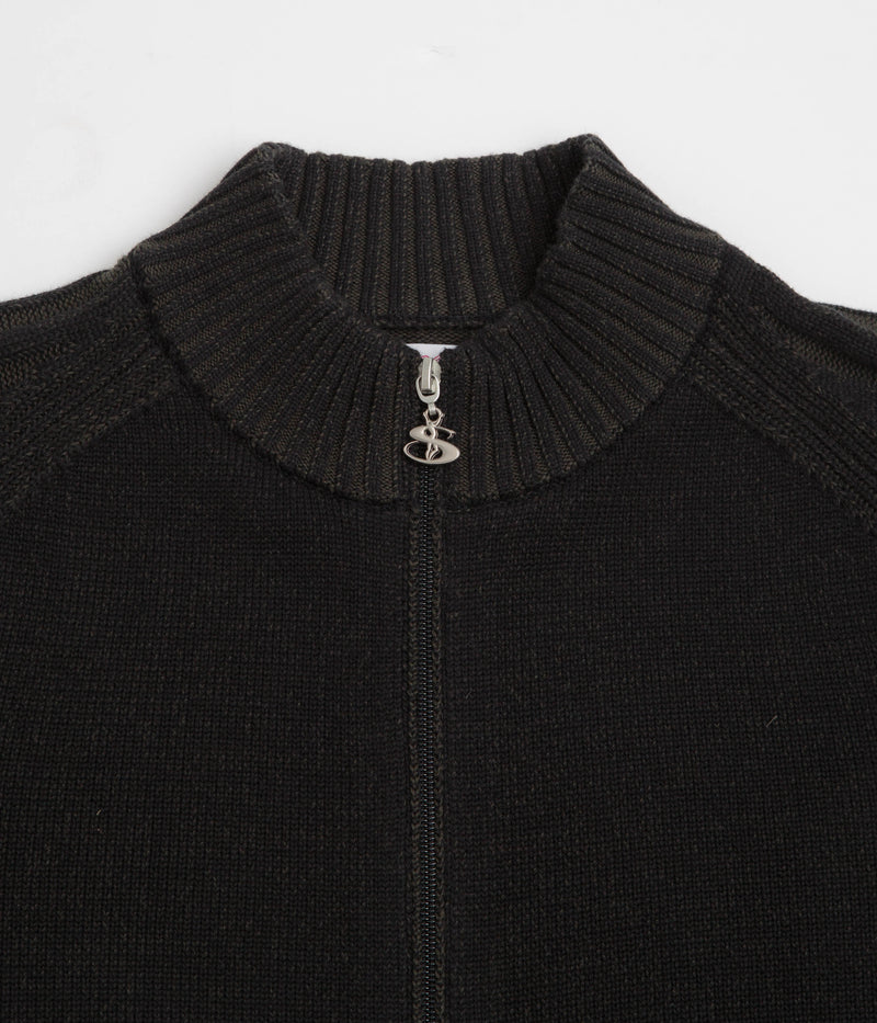 Yardsale Heathered Phantasy Full Zip Sweatshirt in Black