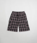 Yardsale Shoreline Plaid Shorts in Black and Pink