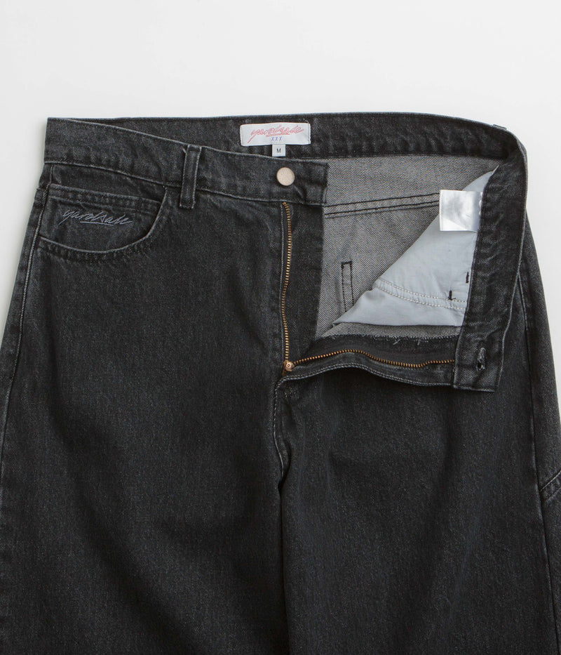 Yardsale Slub Stain Phantasy Jeans in Black
