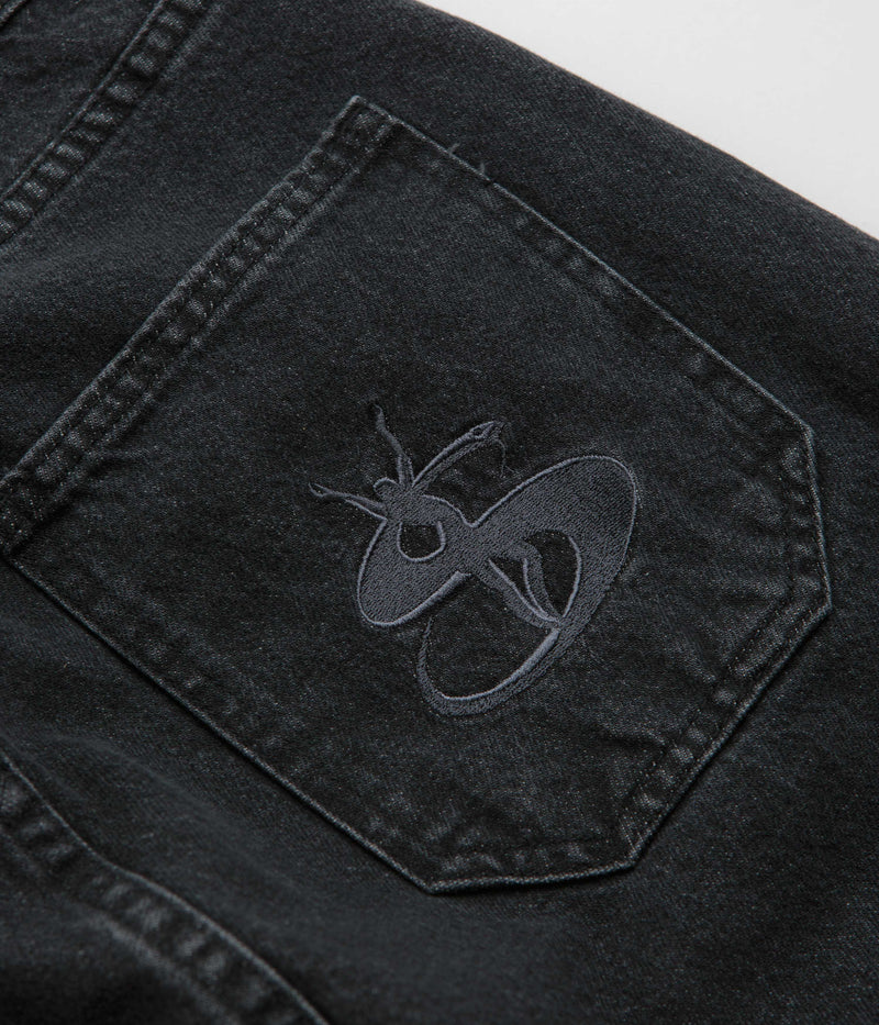 Yardsale Slub Stain Phantasy Jeans in Black