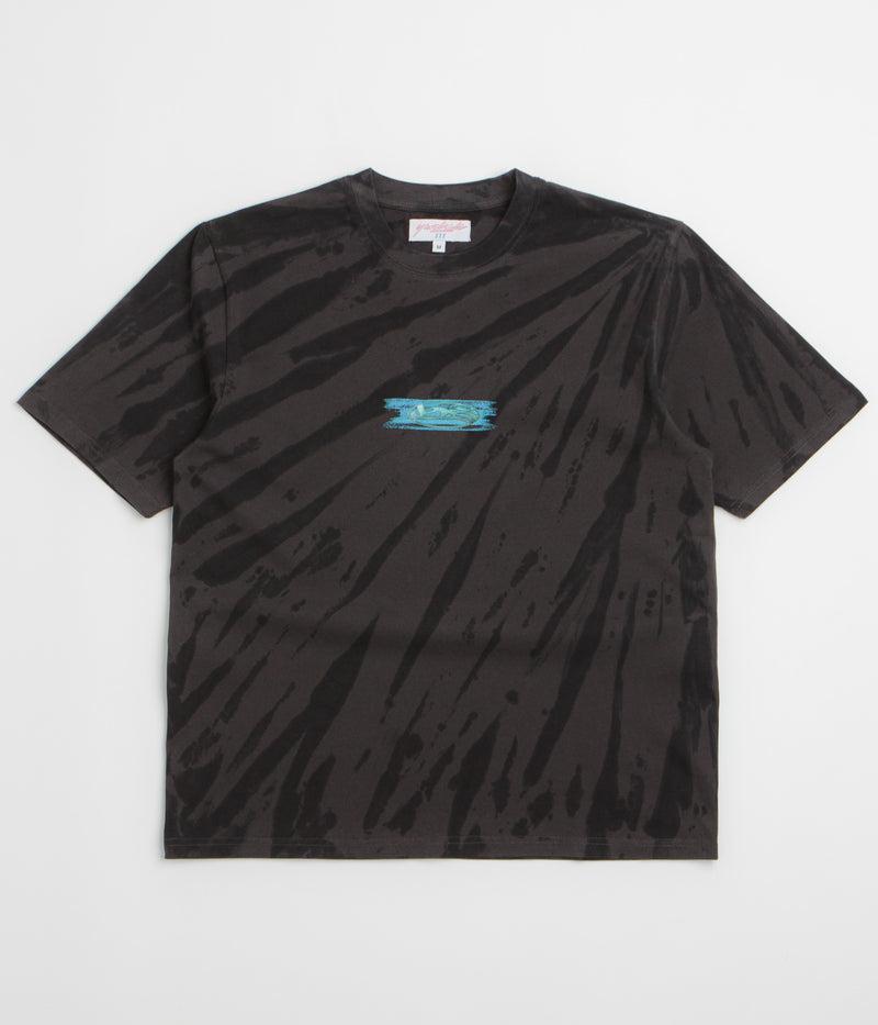 Yardsale Tie Dye Cool Waters T-Shirt in Black