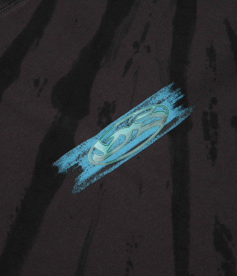 Yardsale Tie Dye Cool Waters T-Shirt in Black