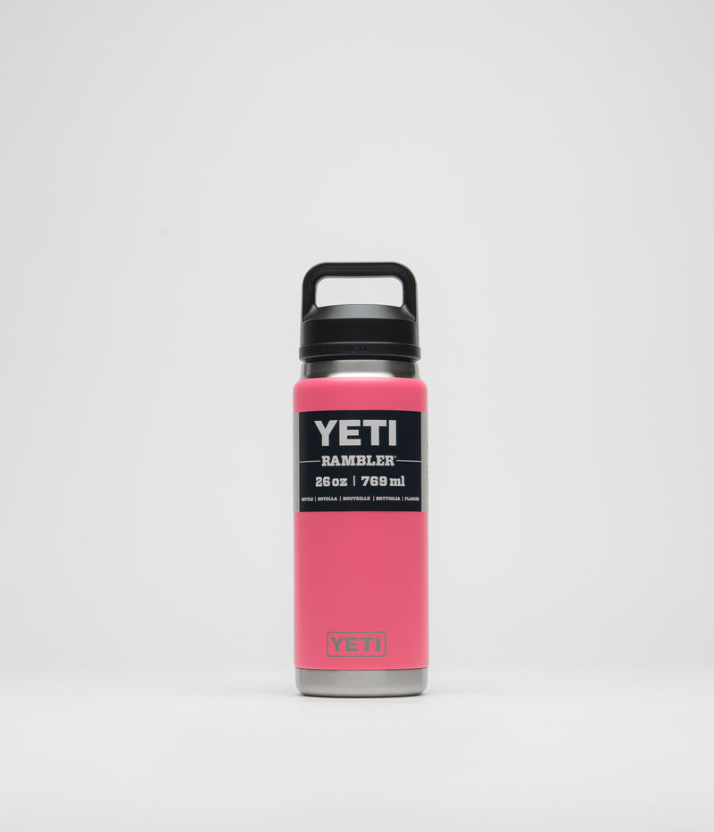 Yeti Chug Cap Rambler Bottle 26oz in Tropical Pink
