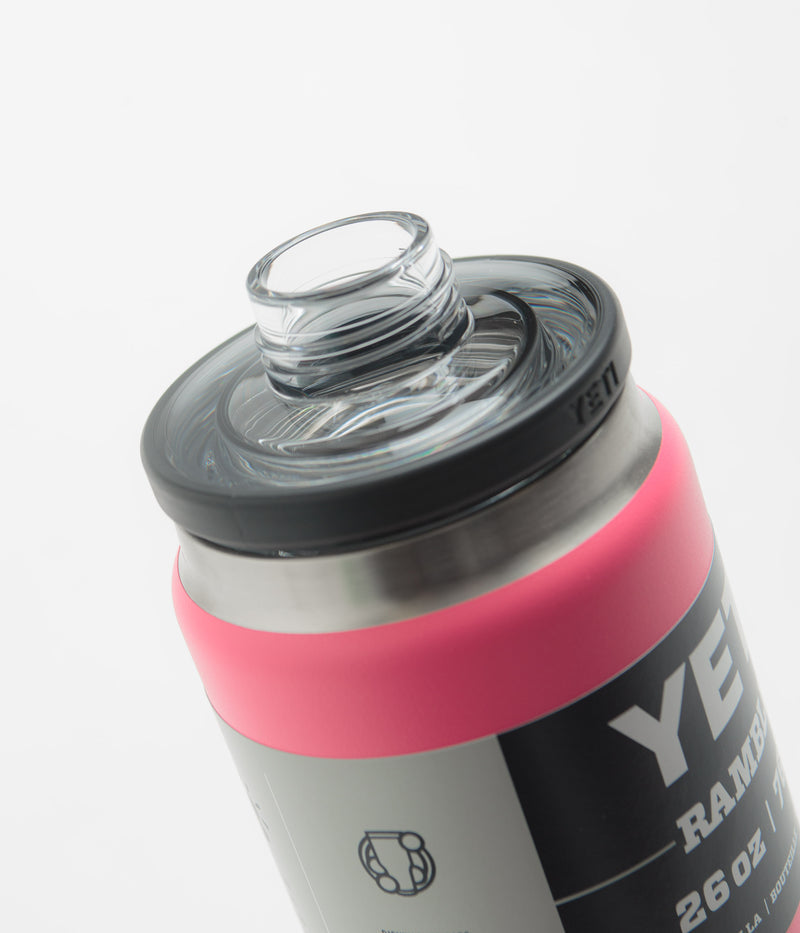 Yeti Chug Cap Rambler Bottle 26oz in Tropical Pink