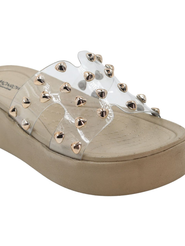 Zaya Gold Wedge Heels