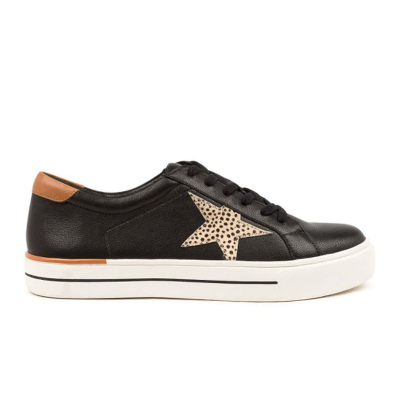 Ziera Alysia Wide Sneaker (Women) - Black-Scotch Athletic - Casual - Lace Up - The Heel Shoe Fitters